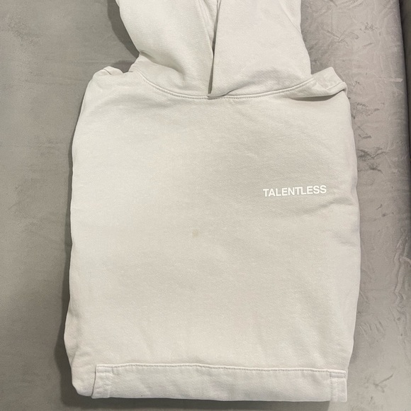 Talentless lightweight cement color hoodie - Picture 3 of 8